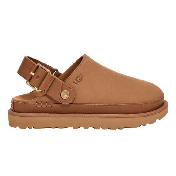 Womens UGG Goldenstar Villa Clog in Chestnut Suede, 1169590 - Picture 1 of 8